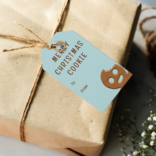 Cute Gingerbread Man Christmas Holiday Gift Tags