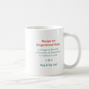 Cute Gingerbread Man Christmas Mug Wrap