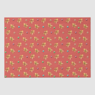 Cute Gingerbread Man Christmas Tissue Paper
