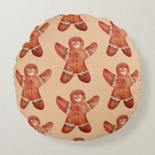Cute Gingerbread Man Cookies  cushion