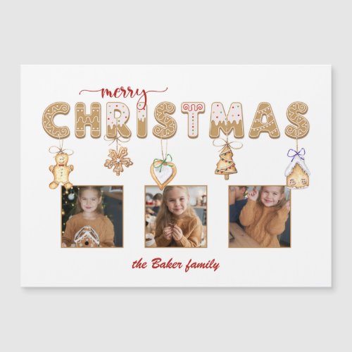 Cute Gingerbread Merry Christmas Multiphoto