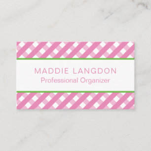Cute Gingham Business or Contact Cards