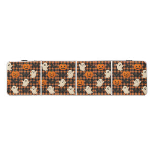 Cute, gingham halloween ghost pumpkin bats beer pong table