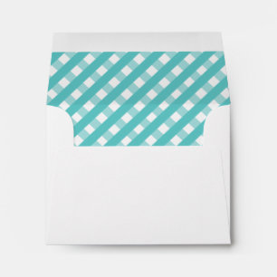 Cute Gingham Personalized Stationery Envelopes