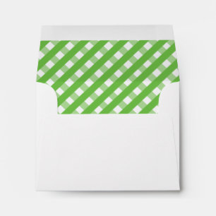Cute Gingham Personalized Stationery Envelopes