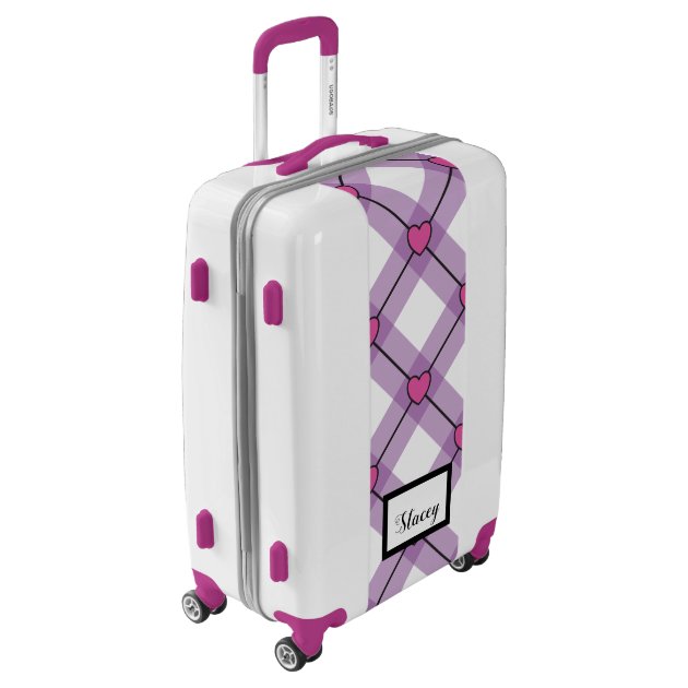 cute pink luggage