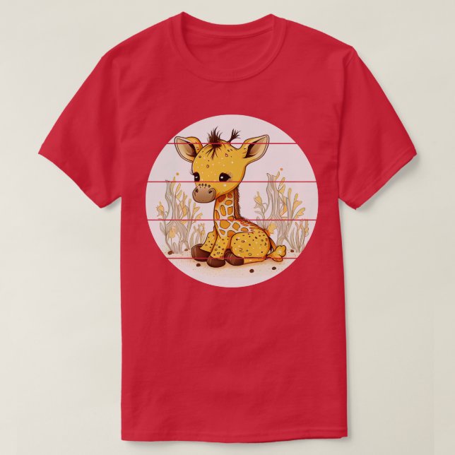 Cute Giraffe 1 T-Shirt (Design Front)