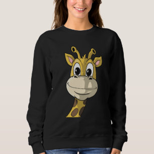 Cute Giraffe Animal Face Africa Zoo Safari  1 Sweatshirt