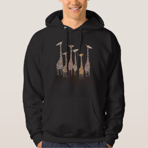 Cute Giraffe Animal Nature Men Women Kids Hoodie