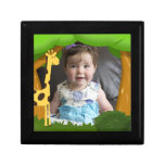 Cute Giraffe Art Personalised Photo Gift Box