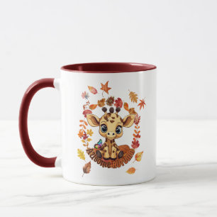 Cute Giraffe “Autism Awesome Autumn” Mug