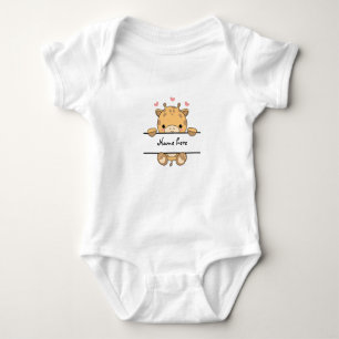 Cute Giraffe Baby Bodysuit