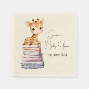 Cute Giraffe Baby Napkins