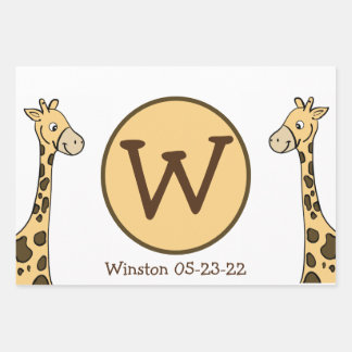 Cute Giraffe Baby Shower Gift Wrapping Paper Set