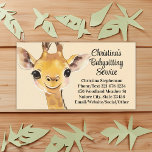 Cute Giraffe Babysitter Nanny Childcare Service Business Card