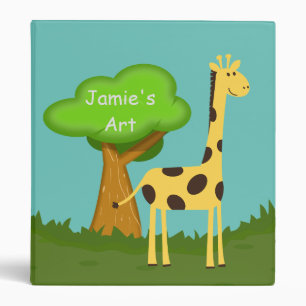 Cute Giraffe Binder