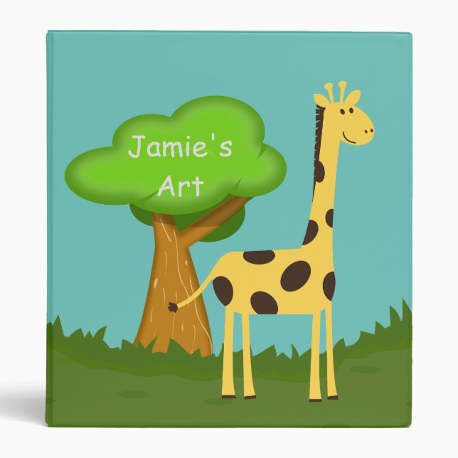 Cute Giraffe Binder (Front)
