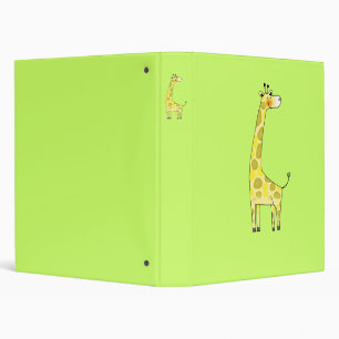 Cute giraffe binder