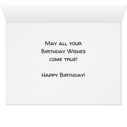 Cute Giraffe Birthday Card (Inside Horizontal (Bottom))