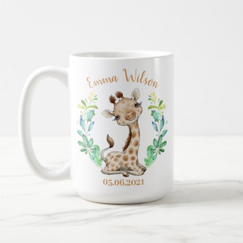 Cute Giraffe Birthday Coffee Mug