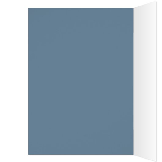 Cute Giraffe Blue Floral Frame Anniversary (Inside (Left))