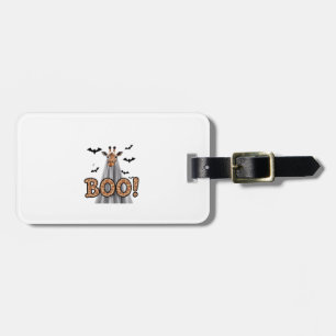 Cute Giraffe Boo Halloween Fun Costume Zoo Lover Luggage Tag