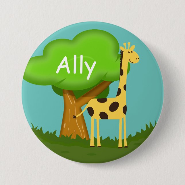 Cute Giraffe Button (Front)