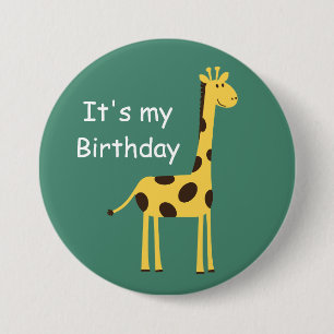 Cute Giraffe Button