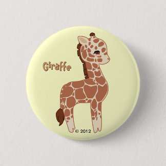 Cute Giraffe Button