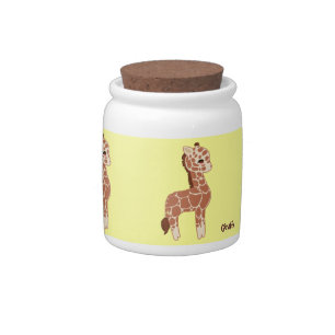 Cute Giraffe Candy Jar