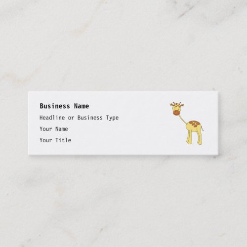 Cute Giraffe. Cartoon. Business Cards
