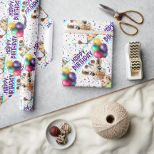 Cute Giraffe Colorful Confetti Kids Birthday Party