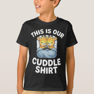 Cute Giraffe Couple This Is Our Cuddle  T-Shirt