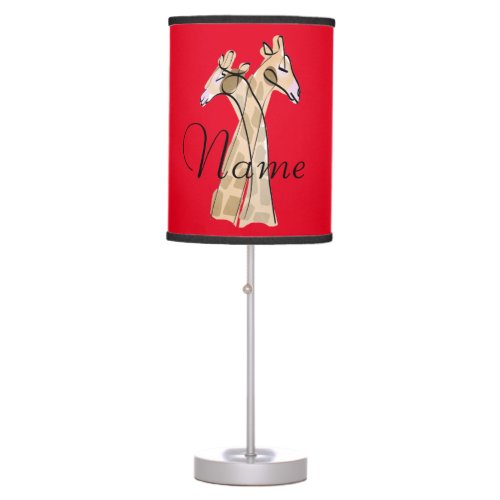 Cute Giraffe Couple  Thunder_Cove  Table Lamp