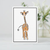 Cute Giraffe drawing, safari animals  (Standing Front)