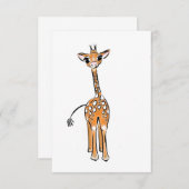 Cute Giraffe drawing, safari animals (Front/Back)