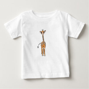 Cute Giraffe drawing, safari animals  Baby T-Shirt