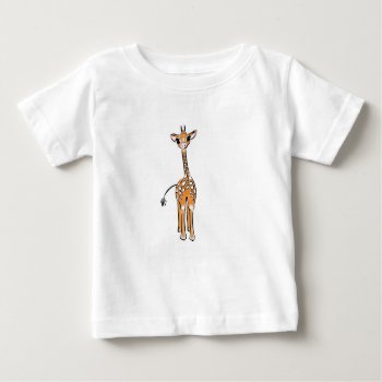 Cute Giraffe Drawing  Safari Animals  Baby T-shirt by Omtastic at Zazzle