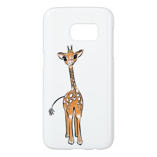 Cute Giraffe drawing safari animals  Samsung Galaxy S7 Case