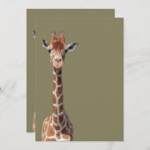 Cute giraffe face (Front/Back)