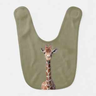 Cute giraffe face bib