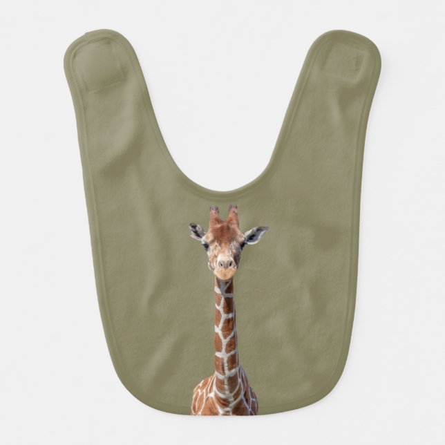 Cute giraffe face bib (Front)