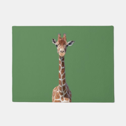 Cute giraffe face doormat