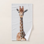 Cute Giraffe Face Hand Towel at Zazzle
