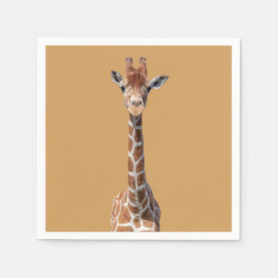 Cute giraffe face napkins