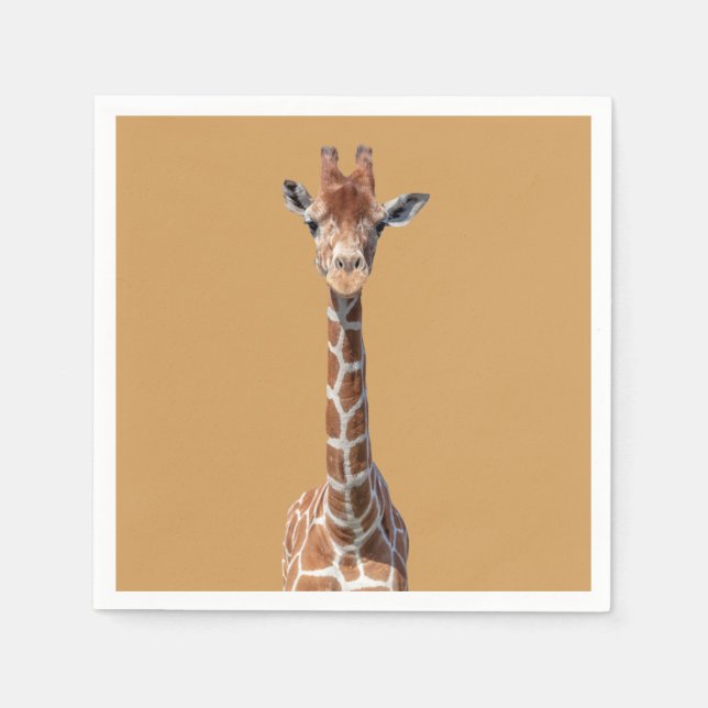 Cute giraffe face napkins (Front)
