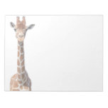Cute Giraffe Face Notepad at Zazzle