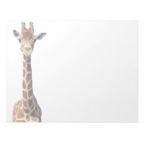 Cute giraffe face notepad