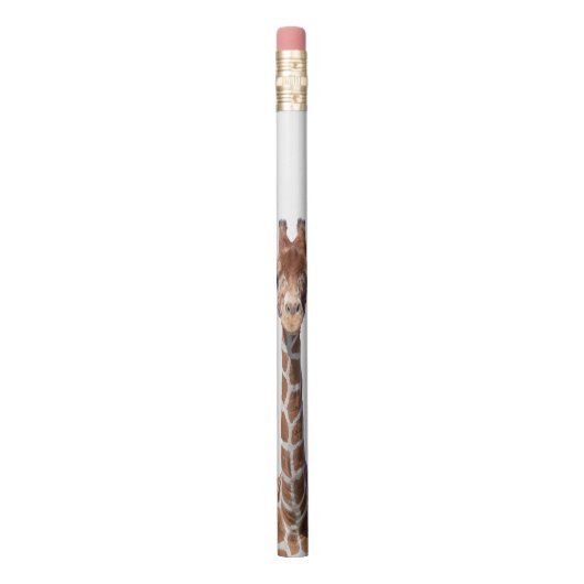 Cute giraffe face pencil (Vertical)