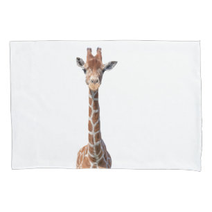 Cute giraffe face pillow case